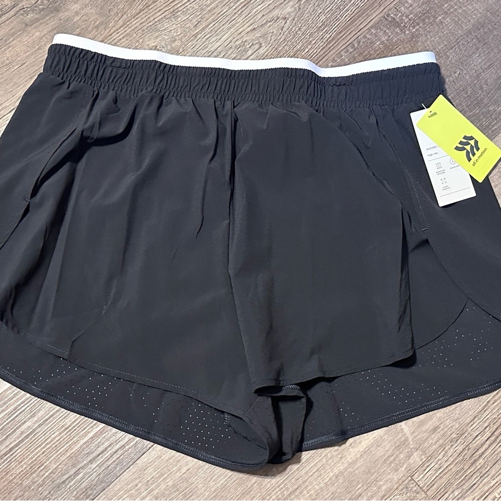 All in Motion Black Women's Athletic Shorts